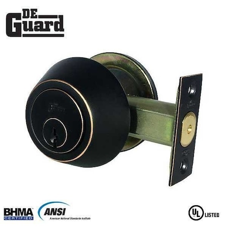 Deguard Premium Single Sided Deadbolt ORB Finish - KW1 DDB01-ORB-KW1